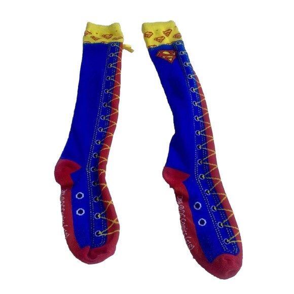 Women’s Supergirl Tall Knee High DC Marvel Super Hero -Halloween Fun Sz 7+ - Picture 3 of 7